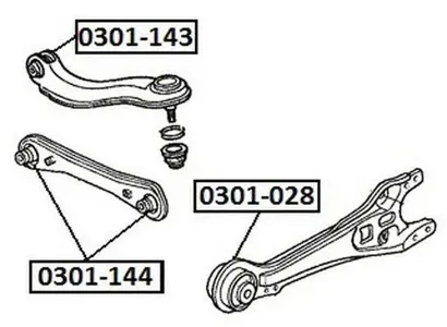ASVA 0301028 Рычаг подвески