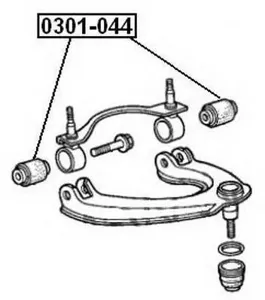 ASVA 0301044 Сайлентблок Honda Civic 87-97Shuttle 87-97Concerto 88-92