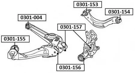 ASVA 0301154 Рычаг подвески