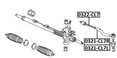 ASVA 0322CL7 Рулевая тяга передняя