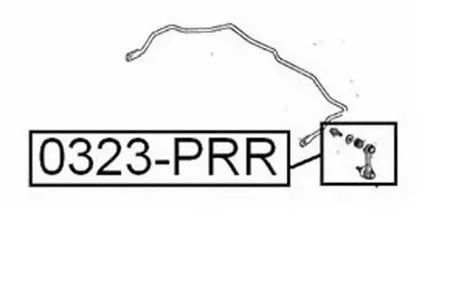 ASVA 0323PRR Стойка стабилизатора