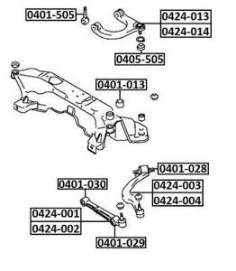 ASVA 0405505 ремонтный комплект, несущие направляющие шарниры