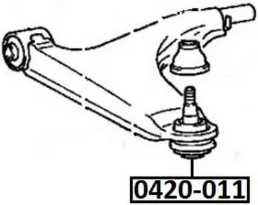ASVA 0420011 Опора шаровая передняя нижняя