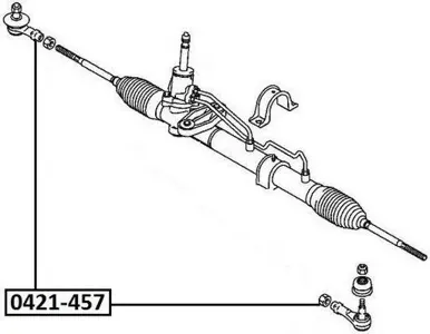 ASVA 0421457 Наконечник рулевой