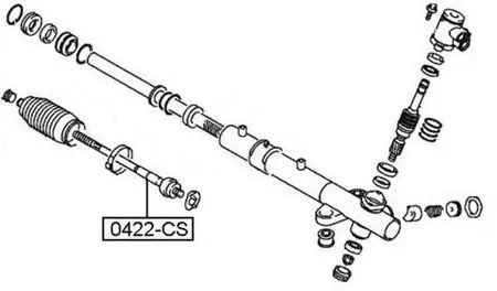 ASVA 0422CS Рулевая тяга передняя