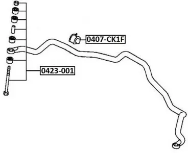 ASVA 0423001 Стойка стабилизатора передн.