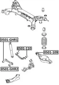 ASVA 0501110 Сайлентблок задней тяги