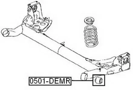 ASVA 0501DEMR Сайлентблок задней балки