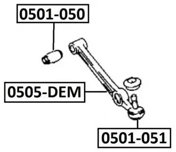 ASVA 0505DEM ремонтный комплект, несущие направляющие шарниры
