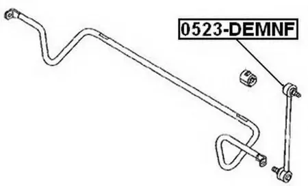 ASVA 0523DEMNF Тяга стабилизатора передняя L,R FORD Fiesta V 1.25-1.6TD 01> , Fusion 1.25-1.6TD 02>, MAZDA 2 1.25-1.6 03>