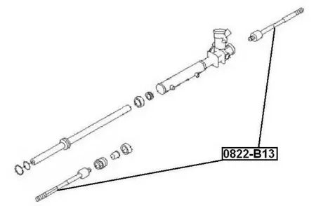 ASVA 0822B13 Рулевая тяга передняя