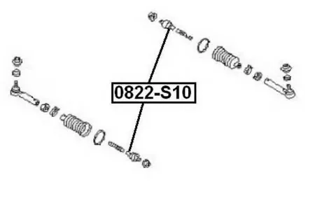 ASVA 0822S10 Рулевая тяга передняя