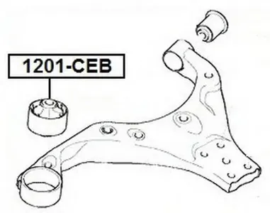 ASVA 1201CEB Сайлентблок Tiburon Hyundai Coupe HN61 01-09
