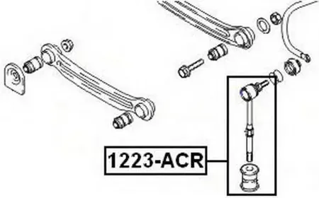 ASVA 1223ACR Стойка стабилизатора Hyundai Kia задн.