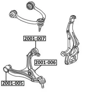 ASVA 2001006 Рычаг подвески