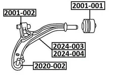 ASVA 2020002 Опора шаровая