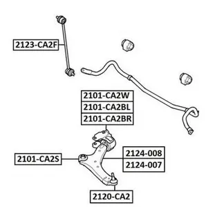 ASVA 2120CA2 Опора шаровая