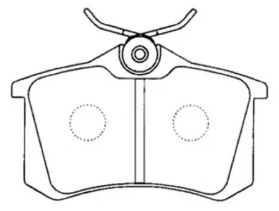 ASVA AKD1049 Колодки торм. Audi A4A6A8 94- задн.