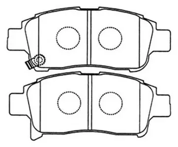 ASVA AKD1211 Колодки торм. Toyota YARIS -05 передн.