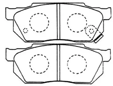 ASVA AKD8263 Колодки торм. Honda Civic -00 передн.