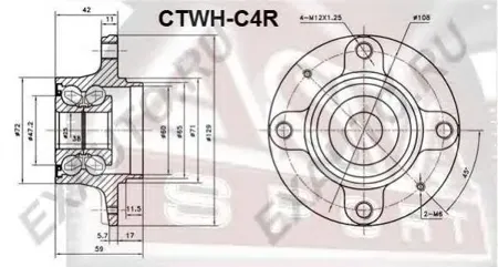 ASVA CTWHC4R Ступица задняя