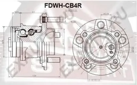 ASVA FDWHCB4R Ступица задняя