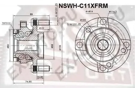 ASVA NSWHC11XFRM СТУПИЦА  NSWHC11XFRM