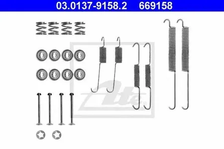 ATE 03013791582 Комплект монтажный колодок барабанных