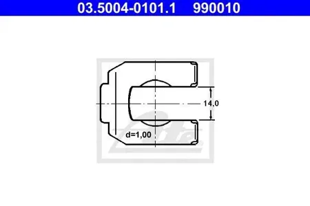 ATE 03500401011 Кронштейн, тормозный шланг
