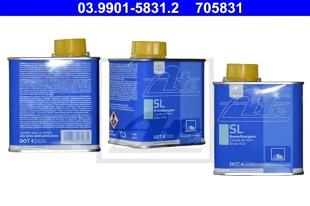 ATE 03990158312 Тормозная жидкость dot 4, 0.5л