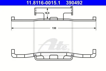 ATE 11811600151 пружина прижимная BMW E24E28E30 81-94