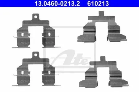 ATE 13046002132 ремкомплект тормозных колодок Nissan X-Trail Tiida Qashqai 1.6-2.5 07>