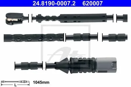 ATE 24819000072 Датчик износа тормозных колодок BMW F20F21F30F34F32 10- задн.
