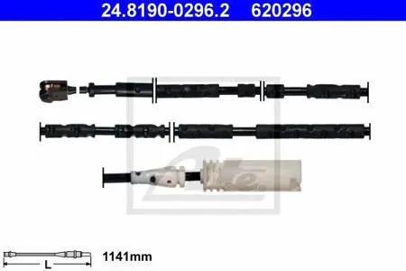 ATE 24819002962 Датчик износа зад.колодок [1141mm]