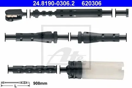 ATE 24819003062 Датчик износа передних колодок [908mm]