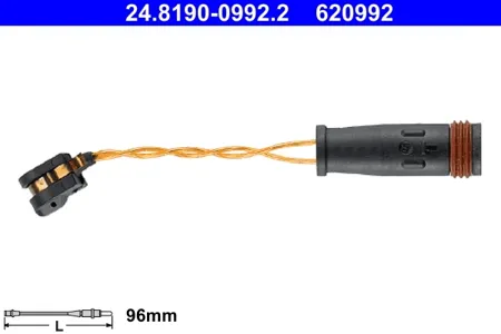 ATE 24819009922 Датчик износа тормозных колодок