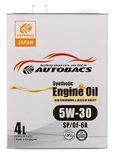 AUTOBACS A00032428 AUTOBACS ENGINE OIL SYNTHETIC 5W30 SP/GF-6A / Моторное масло Сингапур (4л)
