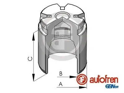 AUTOFREN D025120 Поршень суппорта d.38 Nissan Maxima Primera , Honda legend , Hyundai Sonata 93-98