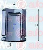 AUTOFREN D025264 Поршень суппорта d43 Honda Accord VIII 08>, Hyundai Santa Fe 01-06, SsangYong Rexton 01>