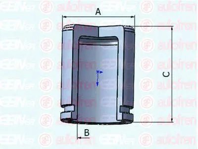 AUTOFREN D025279 Поршень суппорта передний Nissan Subaru
