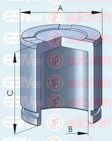 AUTOFREN D025287 Поршень суппорта Ford PSAVW Transit C1107 Amarok 05- пер. (48mmx52.5mm)