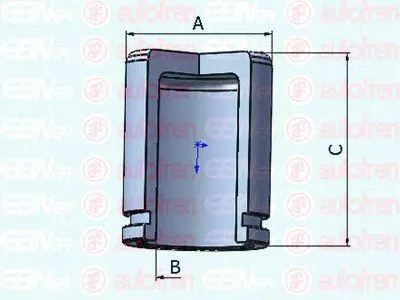 AUTOFREN D025302 Поршень суппорта перед. d38 Honda Accord 2.02.2 TypeR 98-03