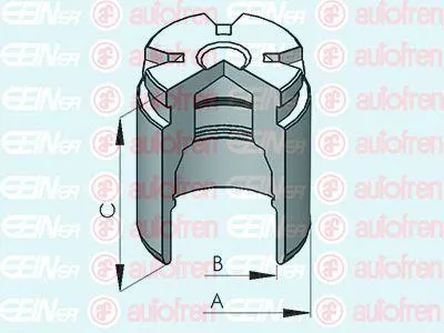 AUTOFREN D025530 Поршень суппорта Kia Rio 11>