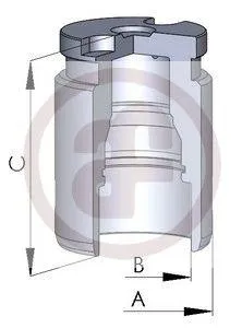 AUTOFREN D02594 Поршень суппорта Toyota YARISIQ 99-09- задн. (34mmx46.8mm)