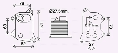 AVA AI3420 Радиатор масляный
