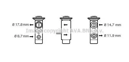 AVA BW1089 Клапан расширительный