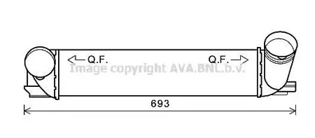 AVA BWA4473 Интеркулер