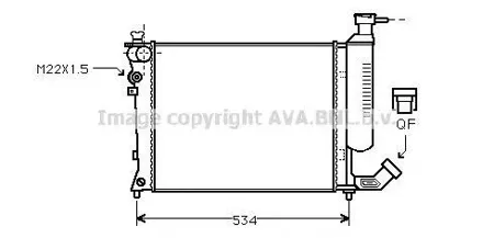 AVA CNA2059 Радиатор охлаждения