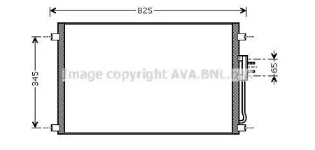 AVA CRA5079 Радиатор кондиционера Chrysler Voyager