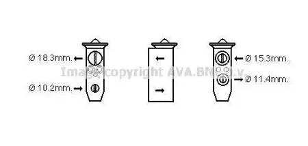 AVA DN1358 Расширительный клапан кондиционер